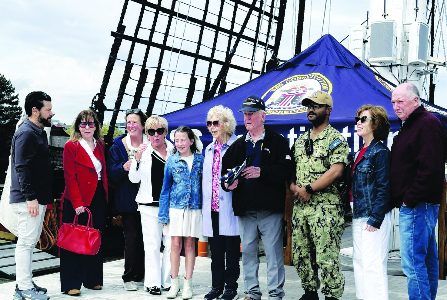 West Roxbury Veteran honored at U.S.S Constitution