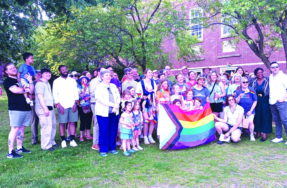 Flag-raising kicks off Pride Month in West Roxbury